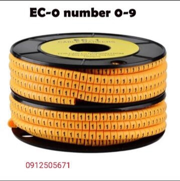 1000cái/lốc Số đánh dấu dây cáp 1.5 từ 0_9