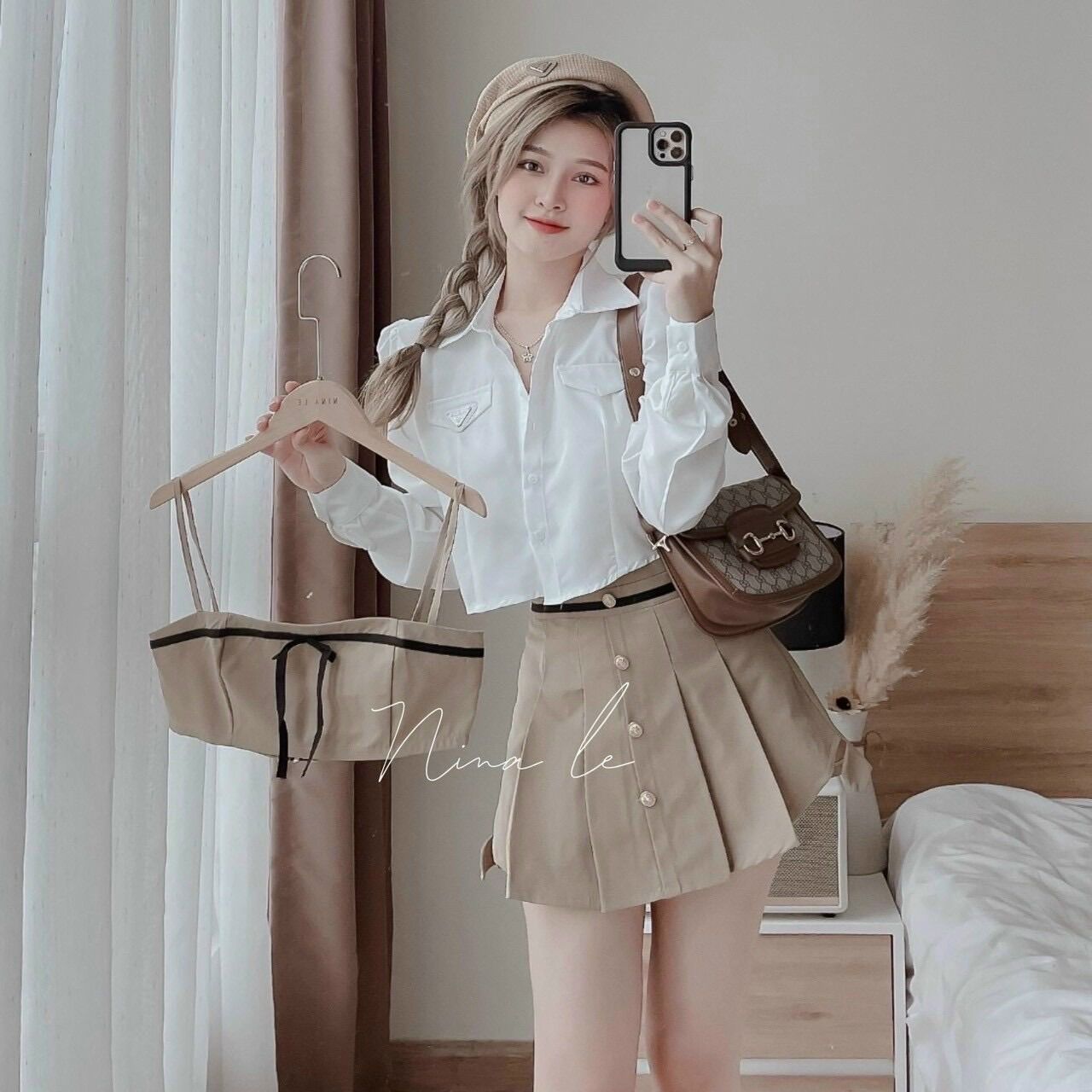 (SHOP BIGSIZE NỮ 50KG ĐẾN 90KG) set rời 3 món chân váy kaki