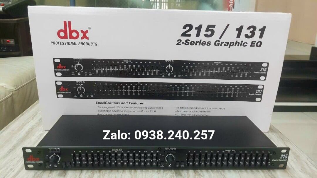 [LOẠI 1 DBX]Lọc xì equalizer dbx 215 hàng chuẩn cao cấp loại 1( đen & trắng)