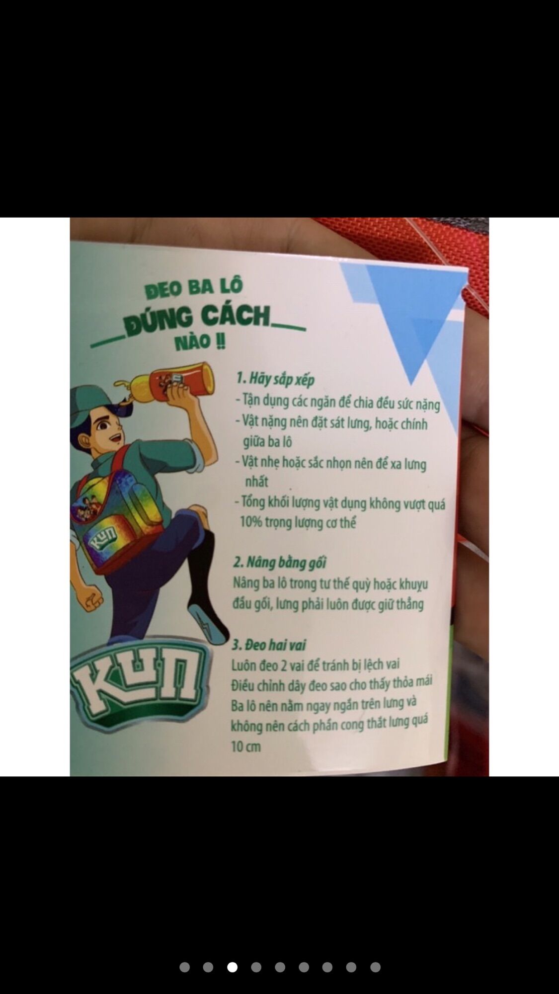 Balo kun chống gù