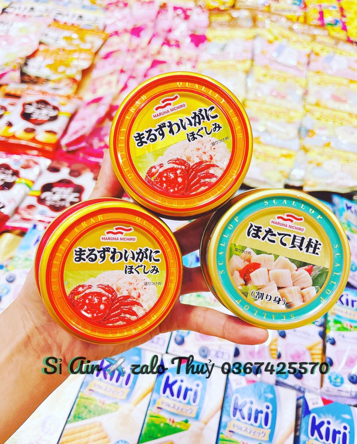 Ruốc Cua Tuyết Huỳnh Đế - Thịt sò điệp Maruha Nichiro Nhật 55g