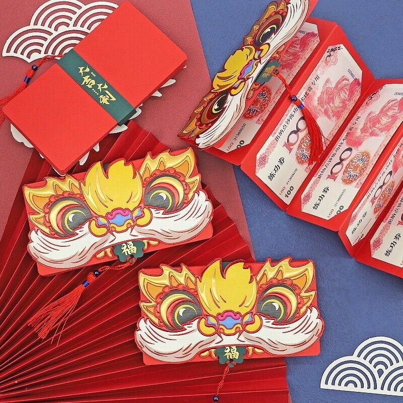 Lì xì tết mẫu mới độc đáo hot trend 2022, thiết kế nằm ngang kéo dài, lì xì nhiều ngăn xếp lớp (SẴN HÀNG)