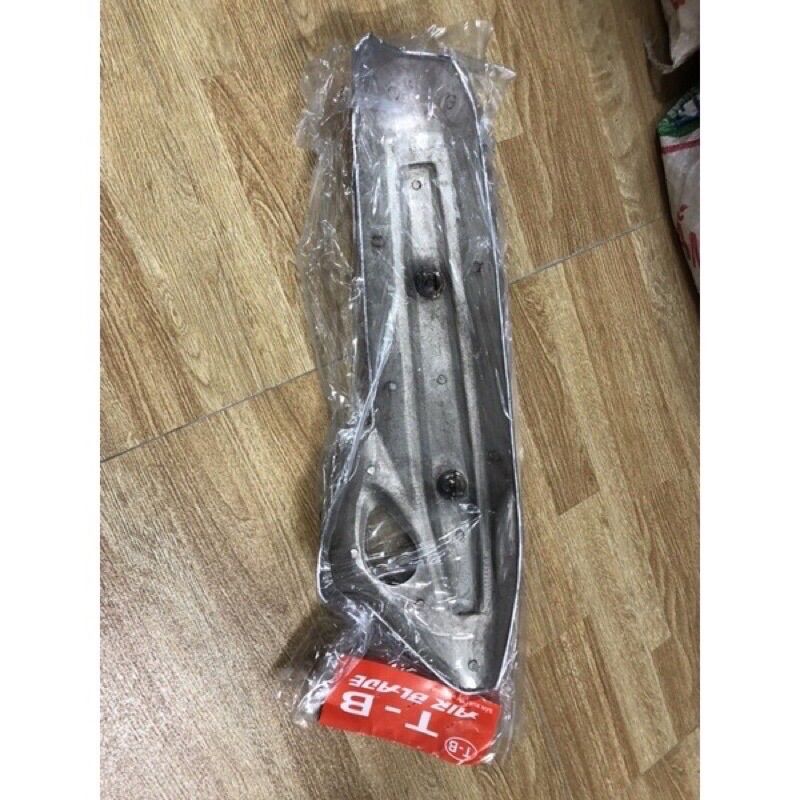 Ốp pô Gang xe PCX đời 2012->2017 (gang hợp kim cao cấp tinh xảo sáng bóng trắng)