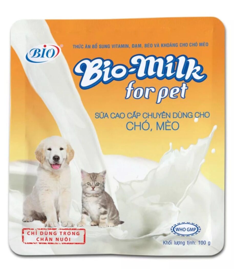 Sữa bột bio milk cho chó mèo con 100gr