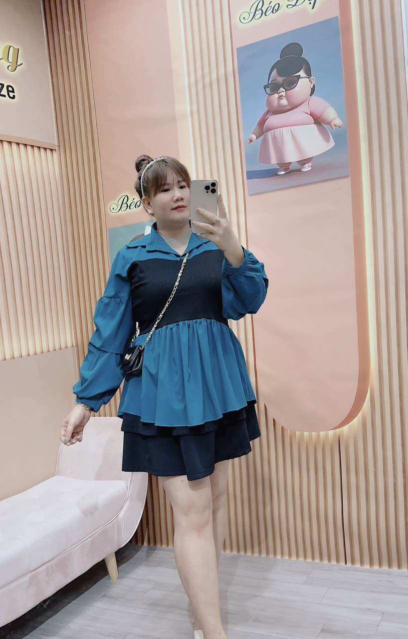 ÁO SƠMI KIỂU TAY BỒNG KIÊU SA Bigsize Nữ (60-95kg)