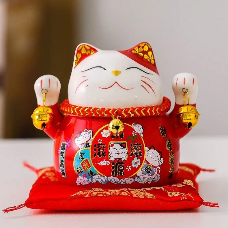 Mèo Vàng tài lộc - Mèo thần tài may mắn size nhỏ 11 cm
