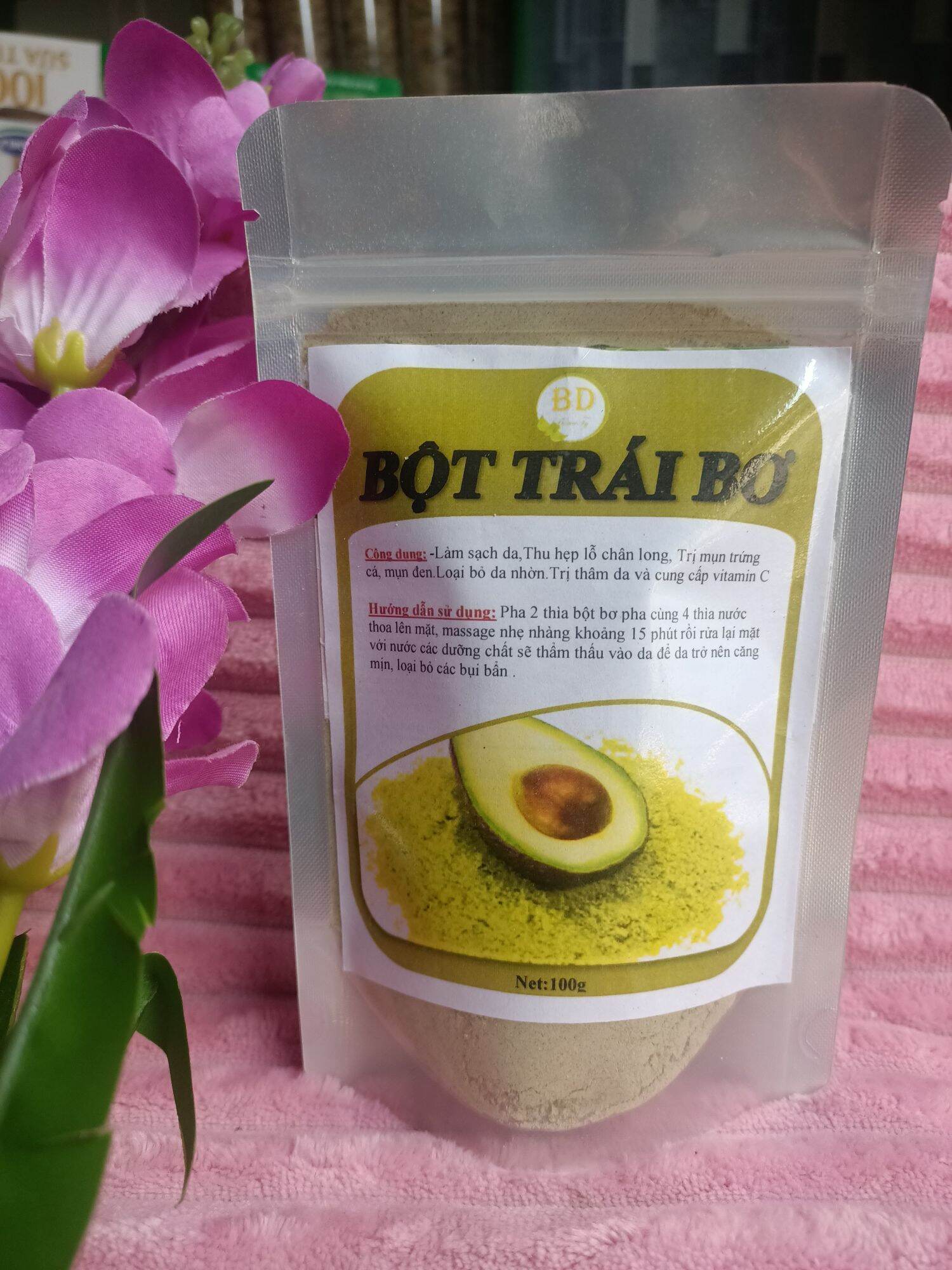 Bột trái bơ nguyên chất, ăn uống, dưỡng da siêu mịn