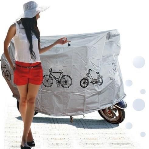 Bạt phủ xe máy in hình xe đạp có sẵn