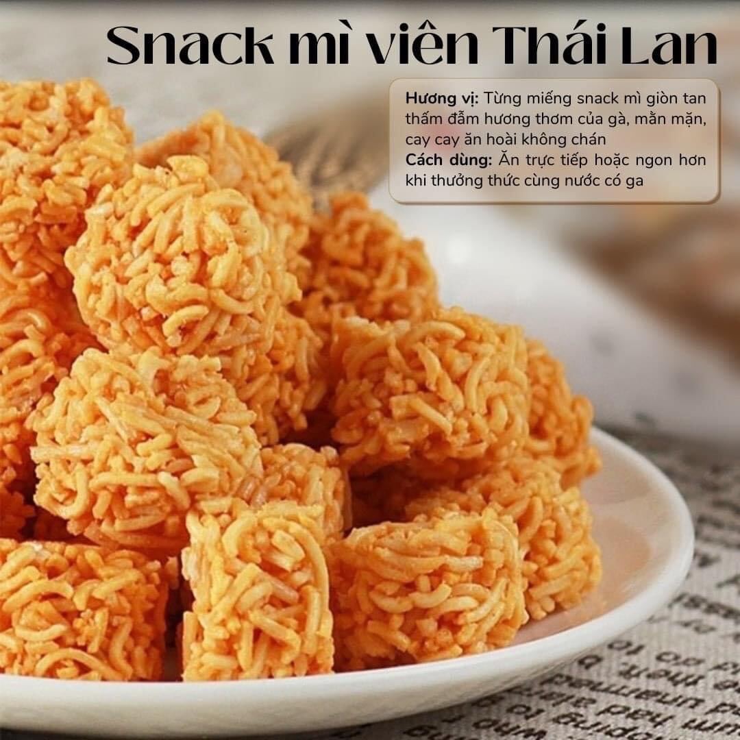Snack mì viên cay mini Thái Lan túi 12 gói ( gói 38gram/1gói)