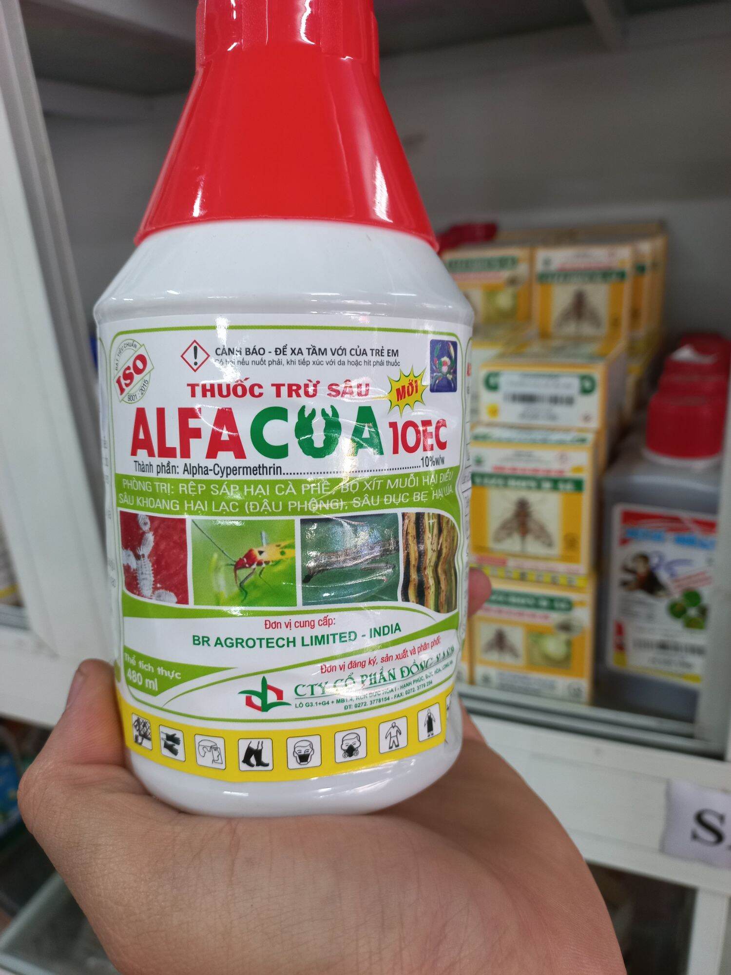 Thuốc trừ sâu alfacua 10ec 480ml