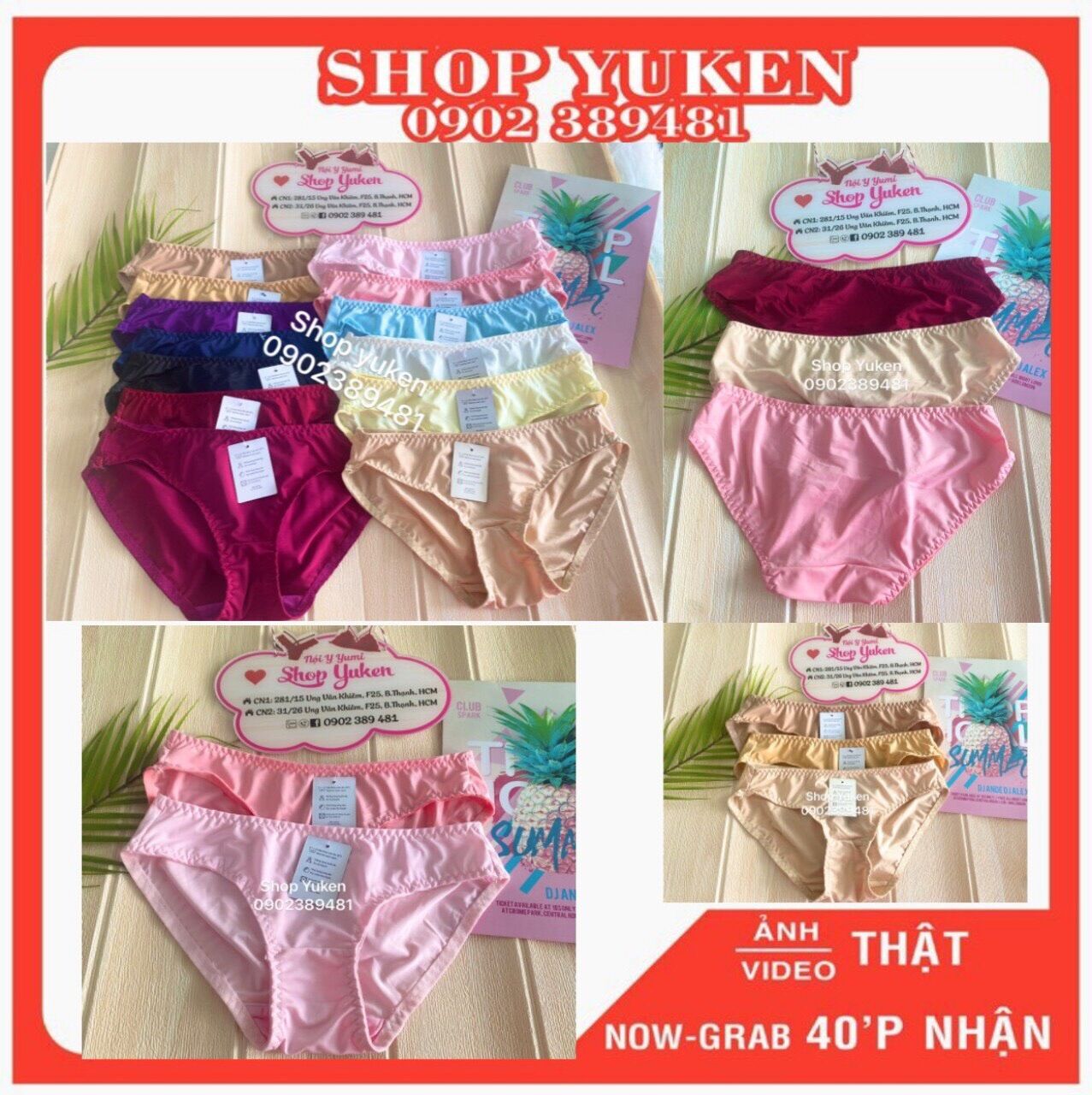 Quần lót nữ. quần lót thun lạnh trơn hàng vnxk.