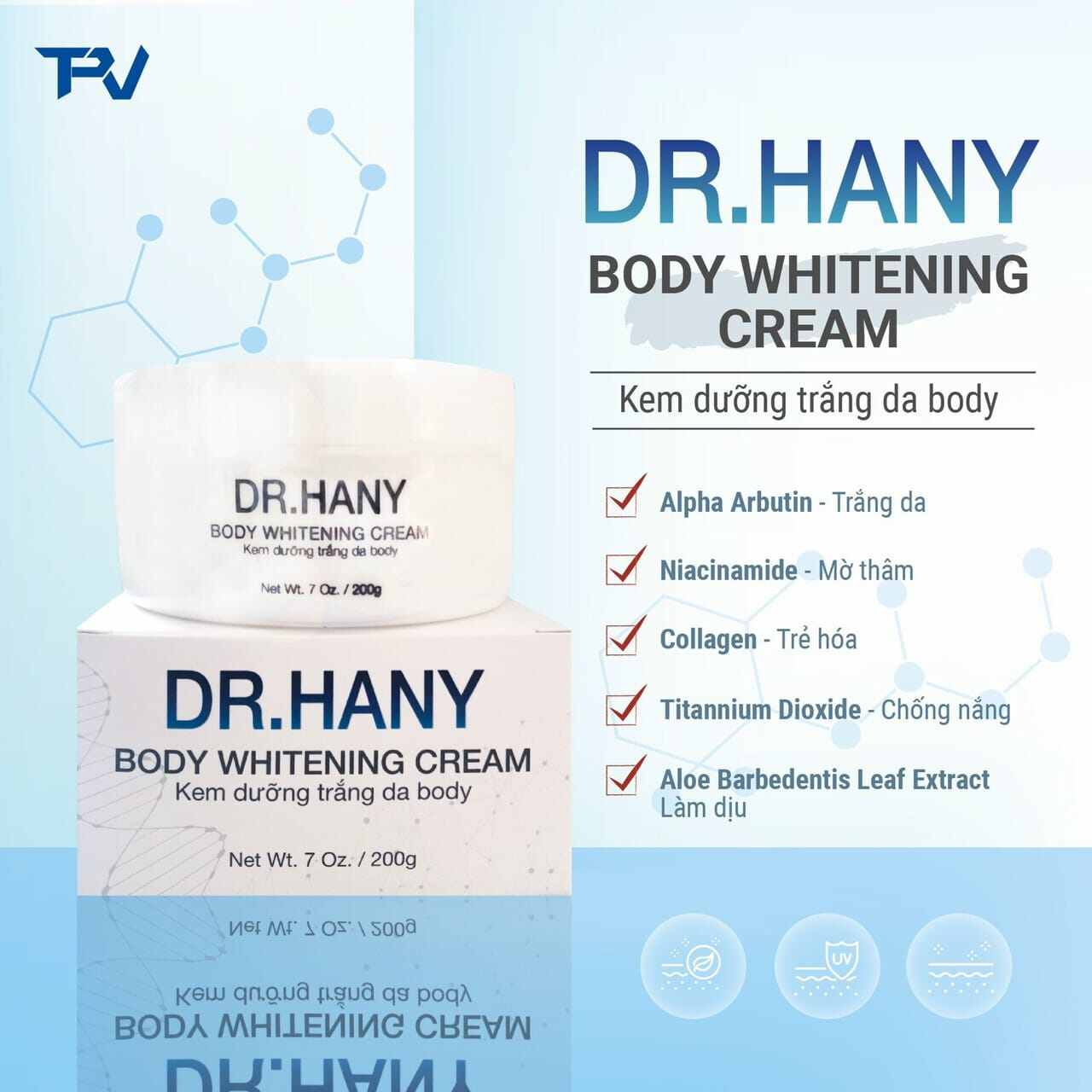 Kem dưỡng trắng da Body Dr. Hany