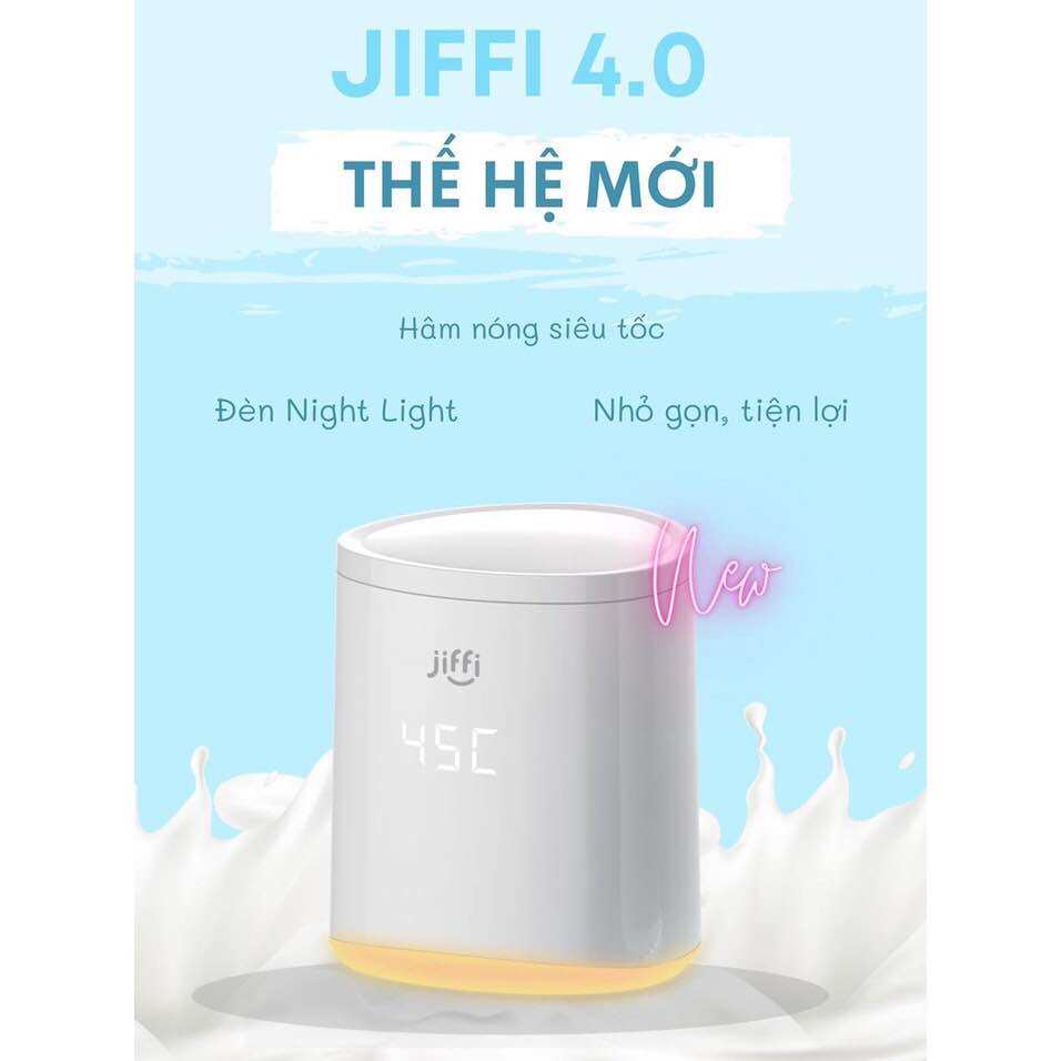 Máy hâm kiêm đun nước pha sữa cầm tay JIFFI 4.0 New chính hãng bảo hành 1