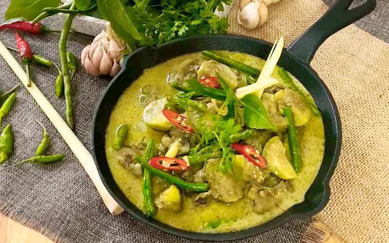 [Lobo Thailand] Gói Gia vị cà ri 50gr,- XANH  /  Green Curry Paste