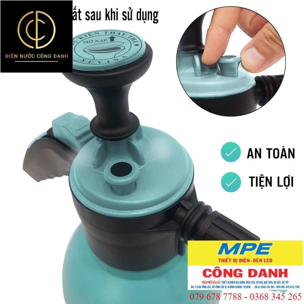 Bình xịt tưới cây 2 lít SUVINA ( xanh ngõ, xanh đậm, vàng, cam)