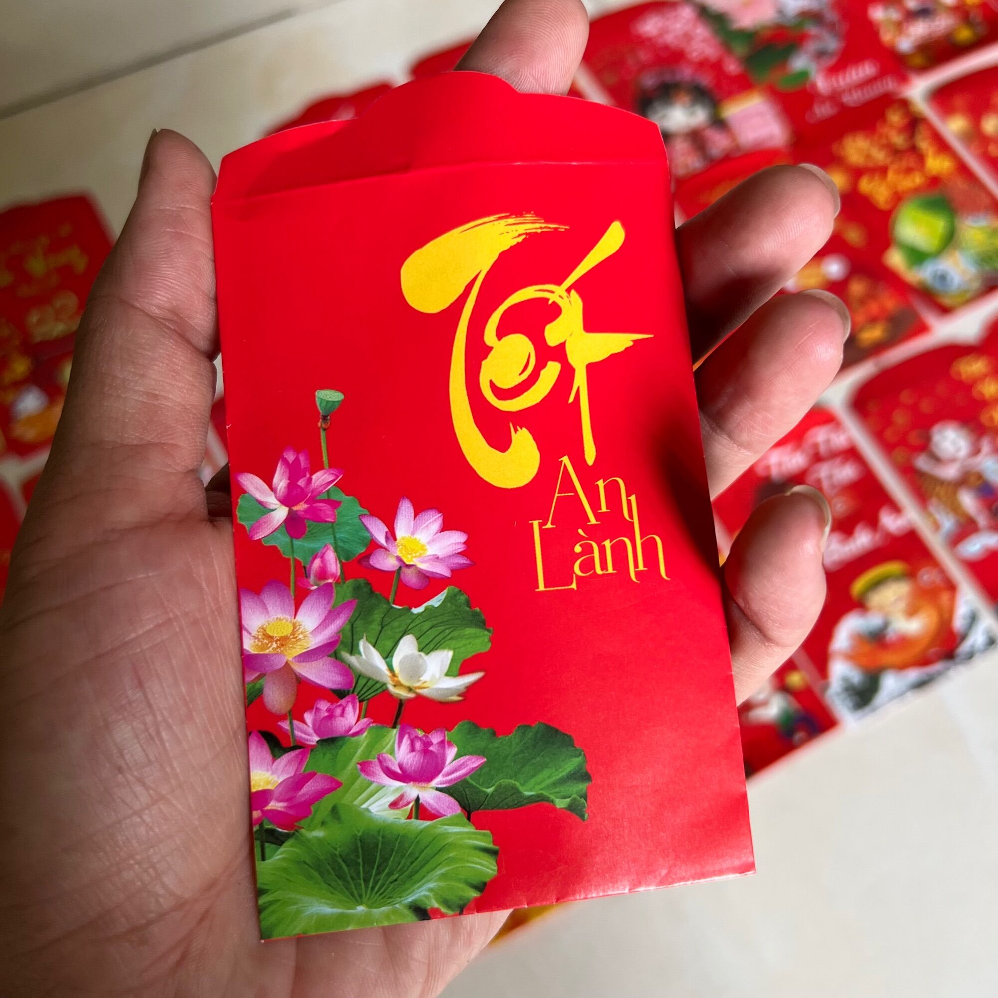 Sỉ 1000 bao lì xì truyền thống (7x11cm)