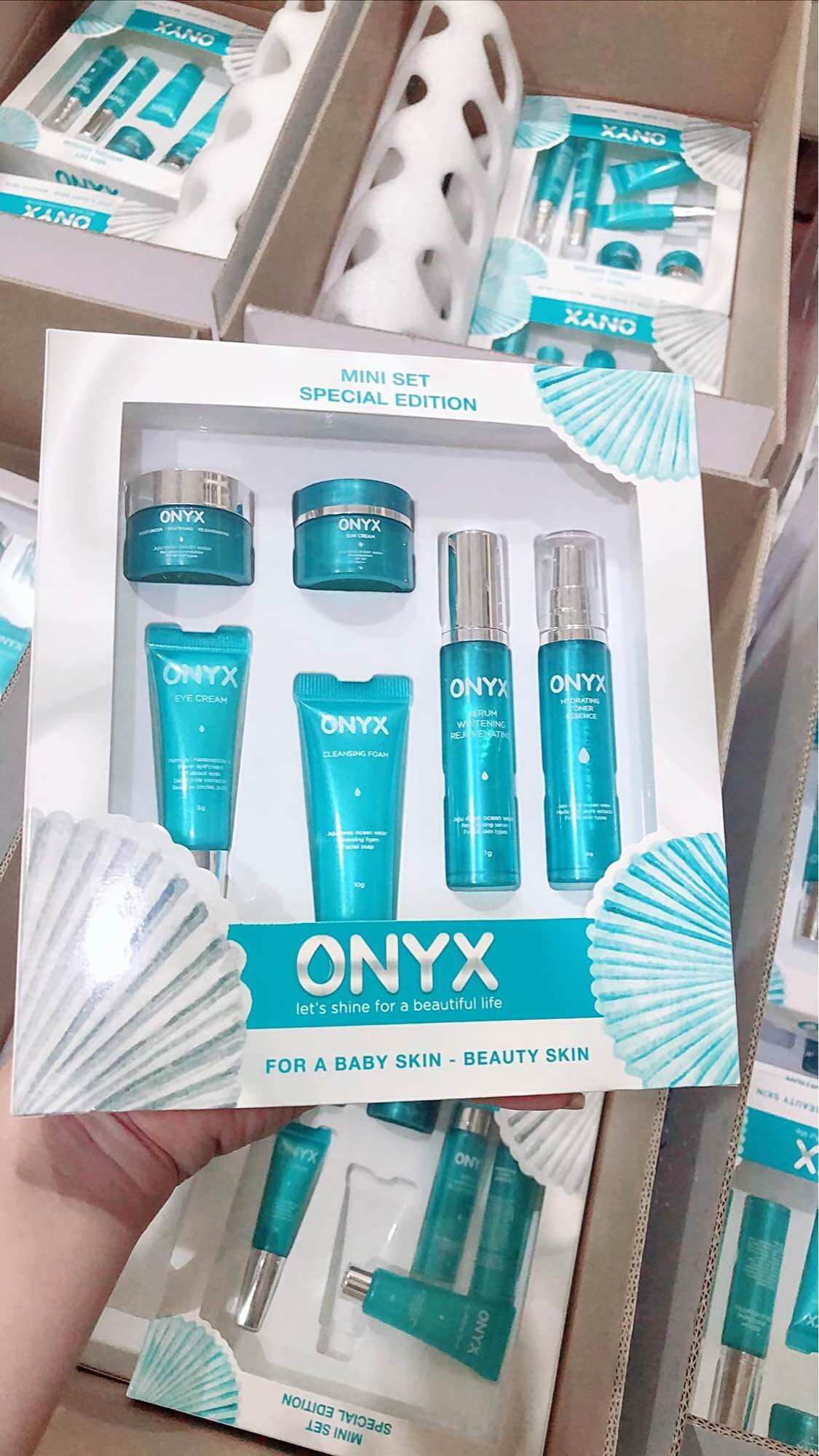 Bộ Set 6 Món Dưỡng Trắng Da Mini Combo ONYX Bảo Thy
