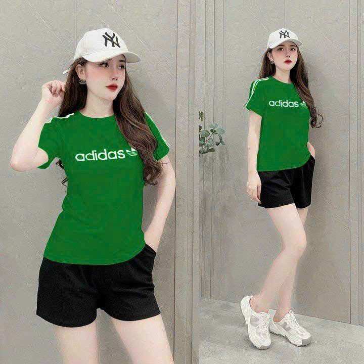 SÉT BỘ NỮ NGẮN THUN COTTON THÊU CAO CẤP