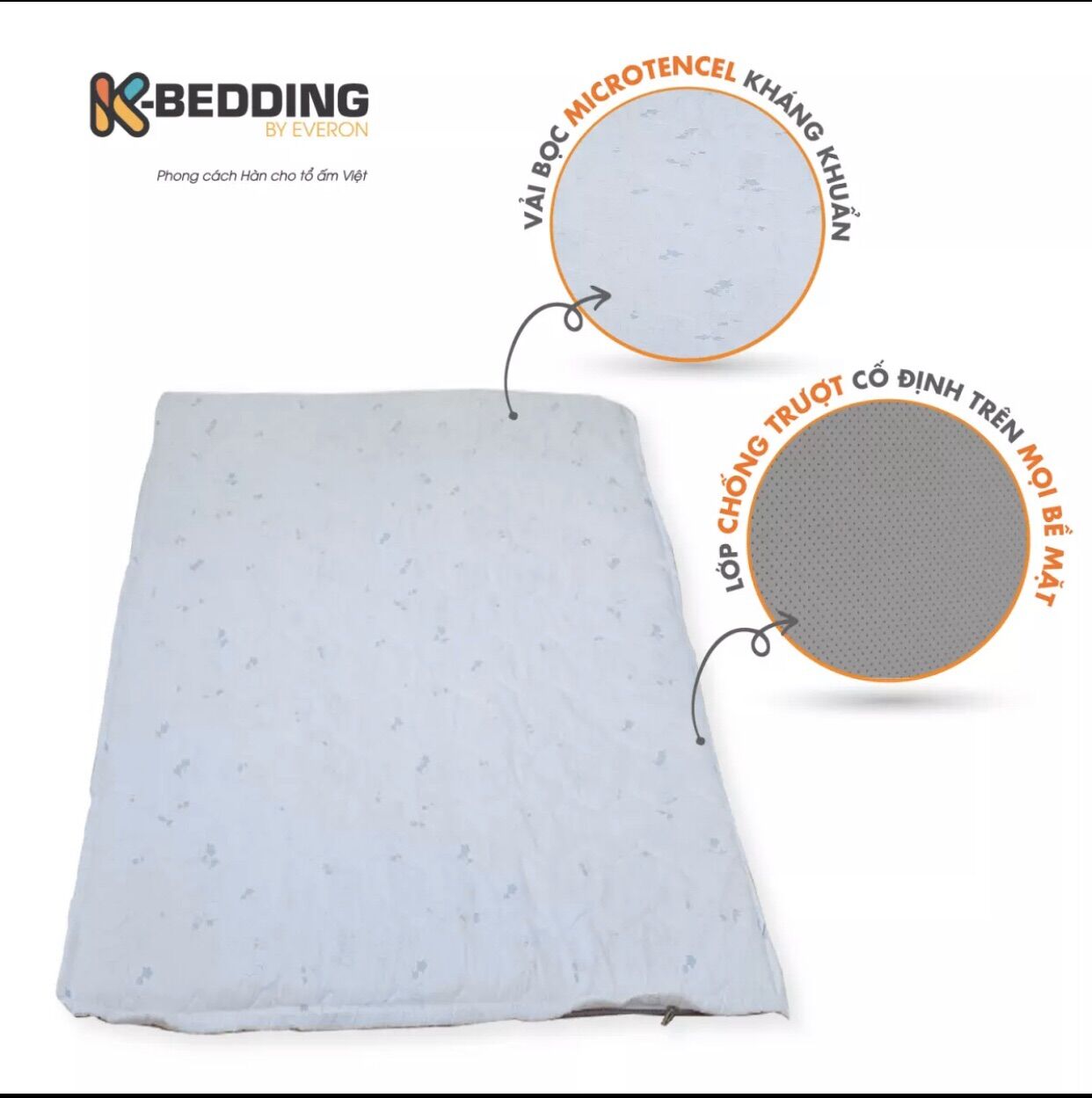Đệm đa năng Micro Tencel Everon 1m6x2m