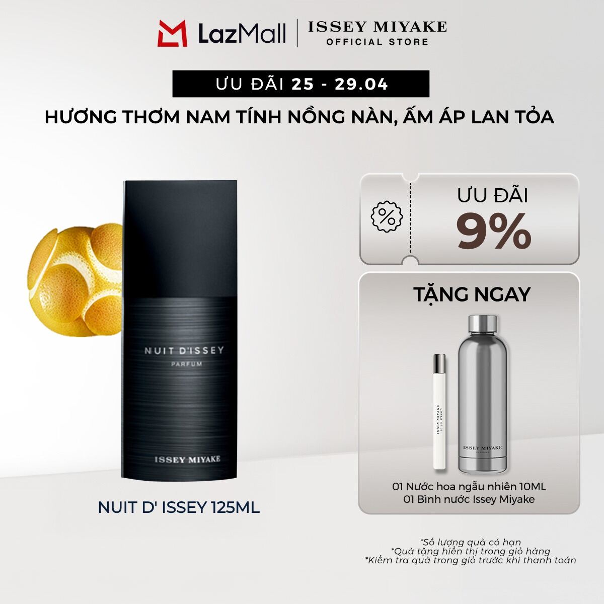 Nước Hoa nam Issey Miyake Nuit D' Issey Parfum 125ml