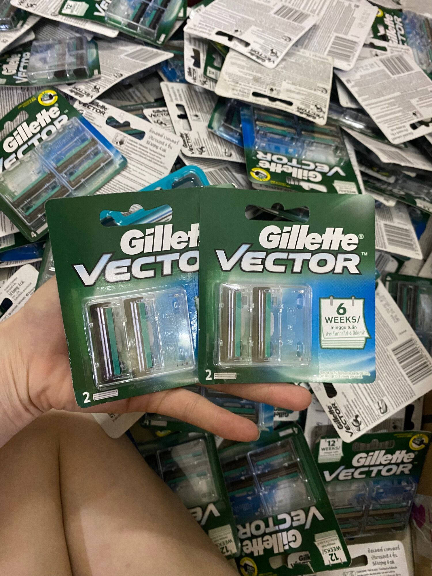 Gillette Vector lưỡi cạo râu 4lưỡi -2 lưỡi - gillete mach3+ 3