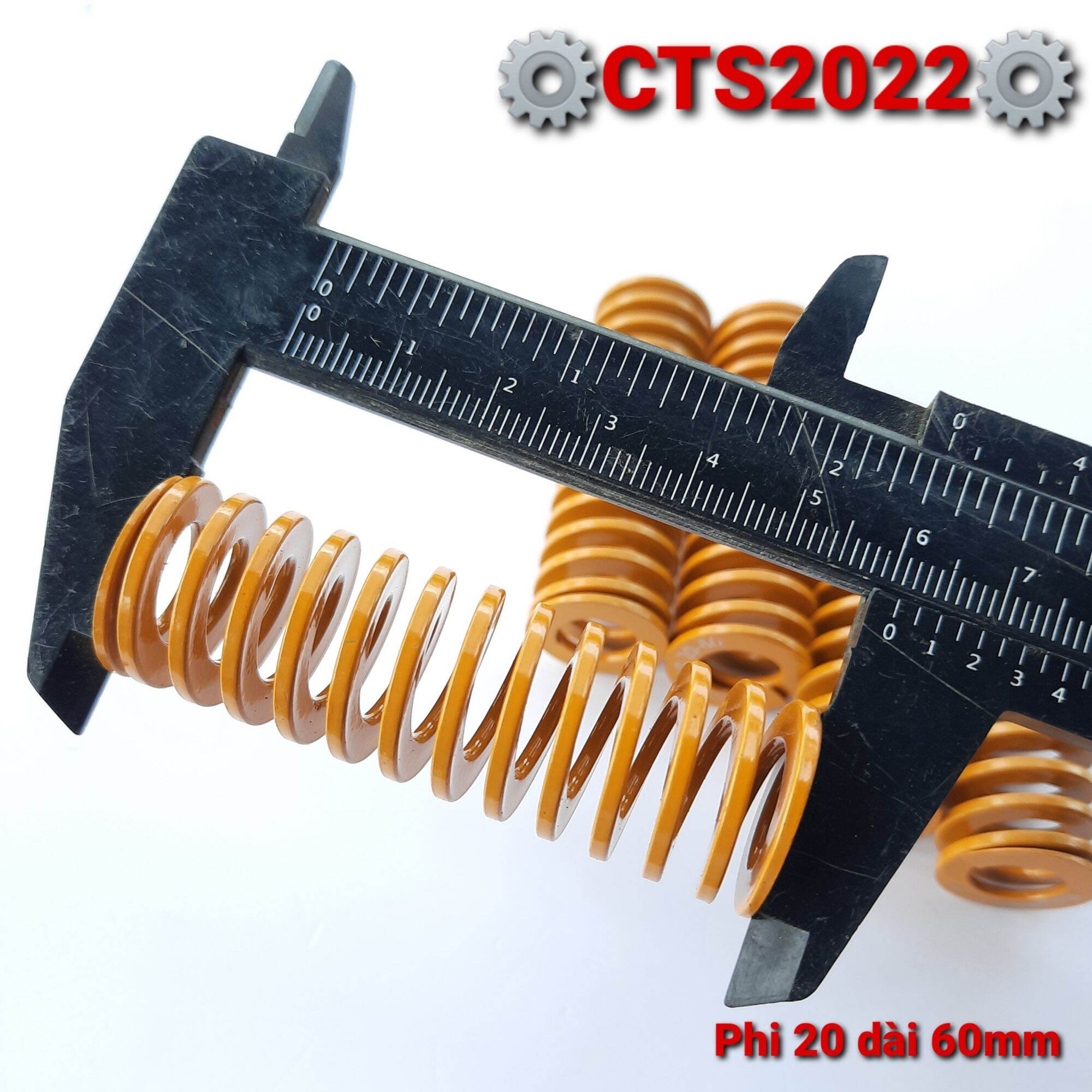 Lò xo nén chuyên dụng phi 20 dài 60mm