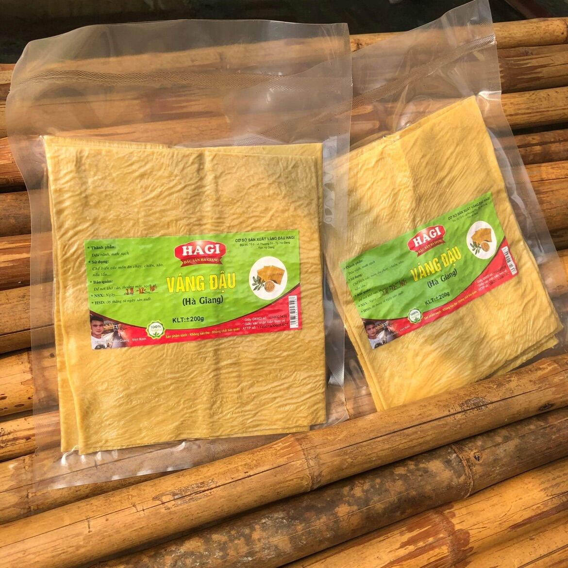 VÁNG ĐẬU KHÔ GÓI 200 GRAM- TÀU HŨ KY - PHÙ TRÚC KHÔ LOẠI ĐẶC BIỆT CHAY MẶN ĐỀU ĐƯỢC