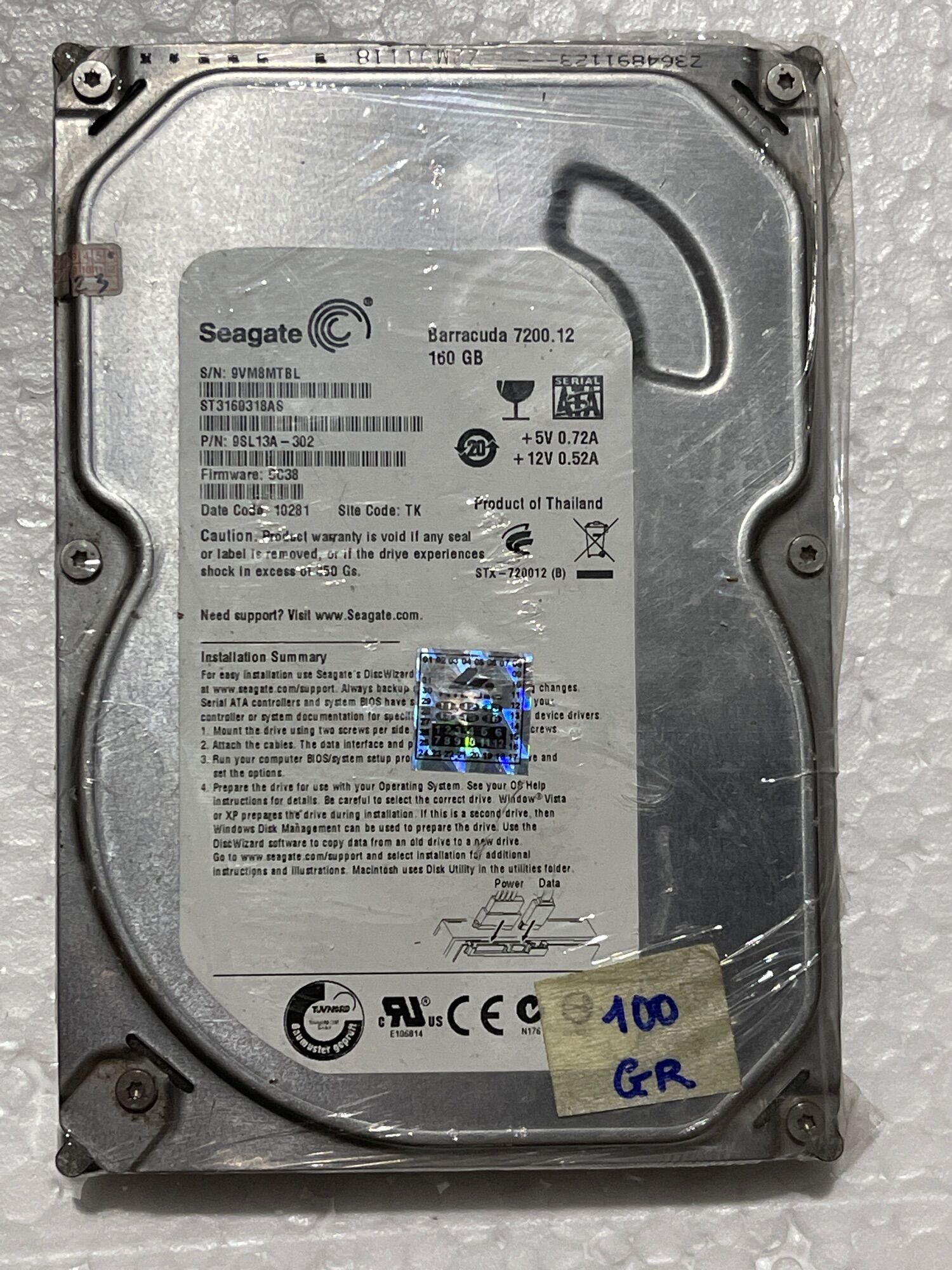 Ổ Cứng HDD SATA 160Gb 160G SATA dùng cho PC Sức khỏe GOOD