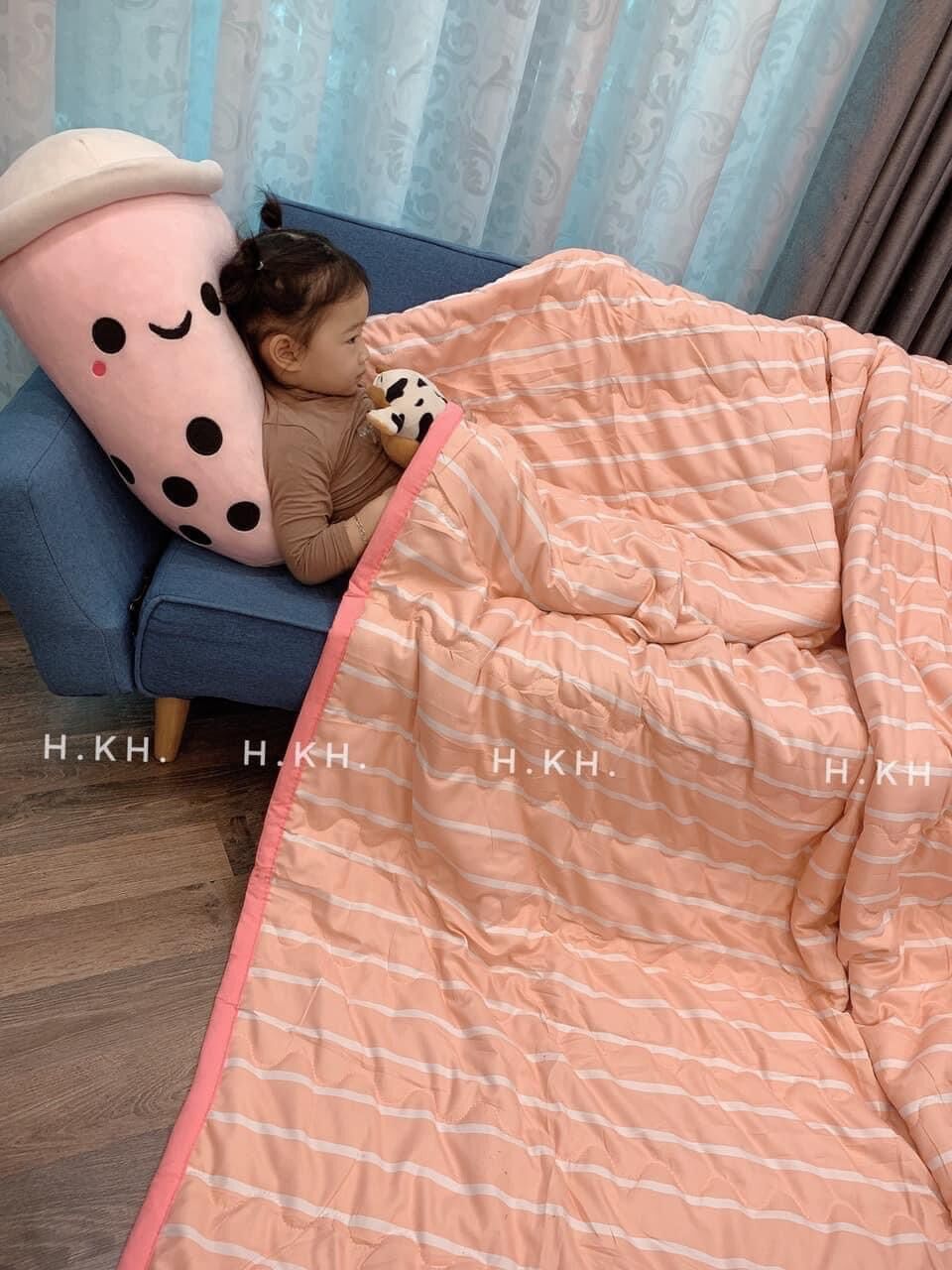Chăn đũi hè muji kẻ kích thước 2mx2m