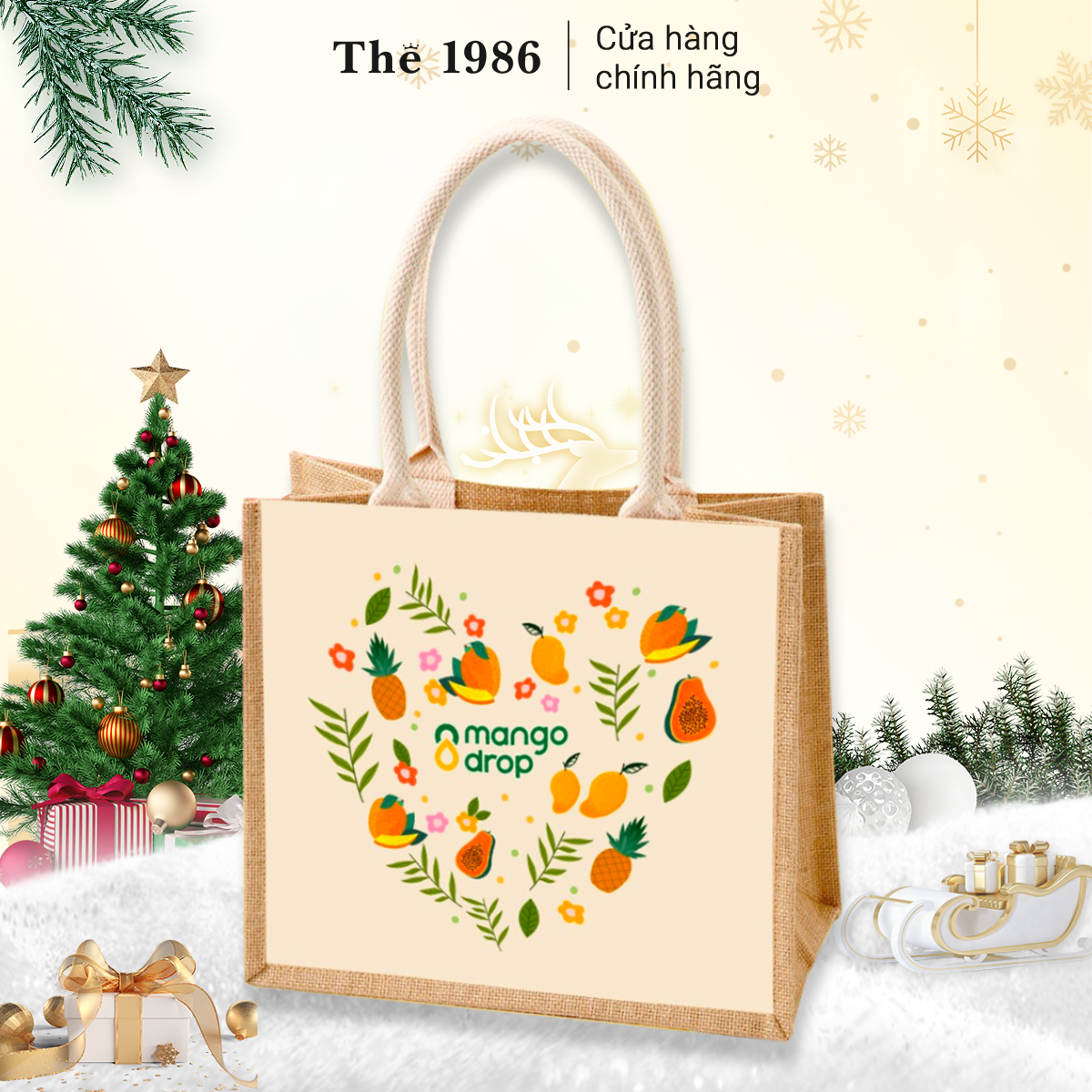 Túi vải Mango Drop tiện lợi 37x33x12cm