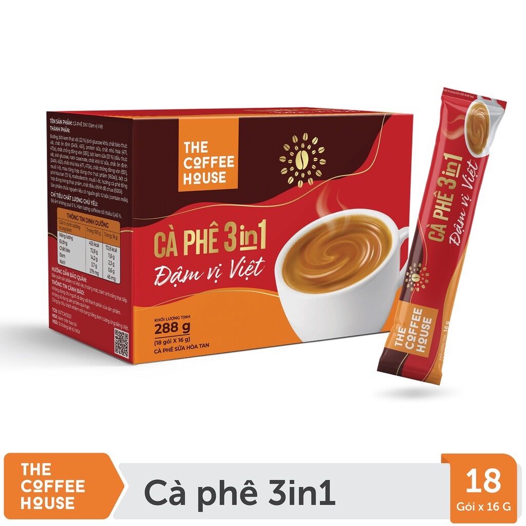 Cà phê sữa hoà tan đậm vị the coffee house
