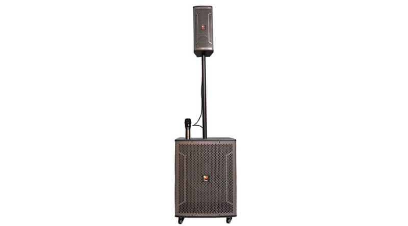 Loa karaoke di động chính hãng Prosing W15 COT (Loa 3 đường tiếng, Bass 40cm, 600W, Kèm 2 micro, Pin 4-8h)