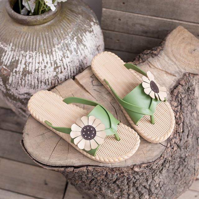 Dép lê hoa cúc giả cói loại 1 còn size 40-41