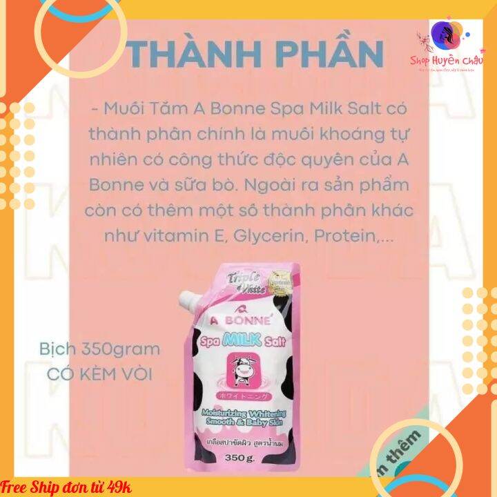 Muối tắm bò sữa 350gr