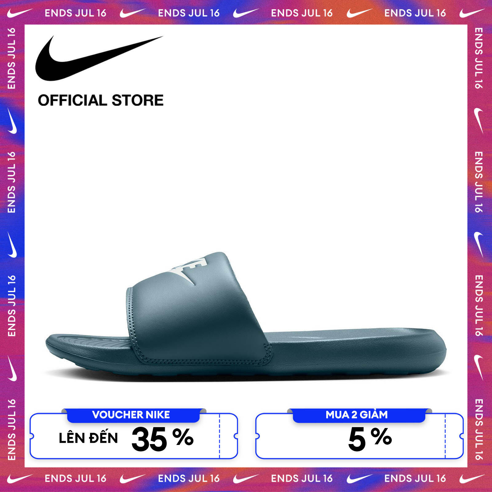 [VOUCHER ĐẾN 35% + MUA 2 GIẢM 5%] Dép quai ngang Nam Nike Victori One Men's Slides - MINERAL SLATE