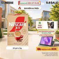 [FREESHIP TOÀN QUỐC] Hộp Cà phê hòa tan NESCAFÉ 3IN1 VỊ KEM SỮA 20 gói ĐẬM VỊ SỮA, CHUẨN CÀ PHÊ