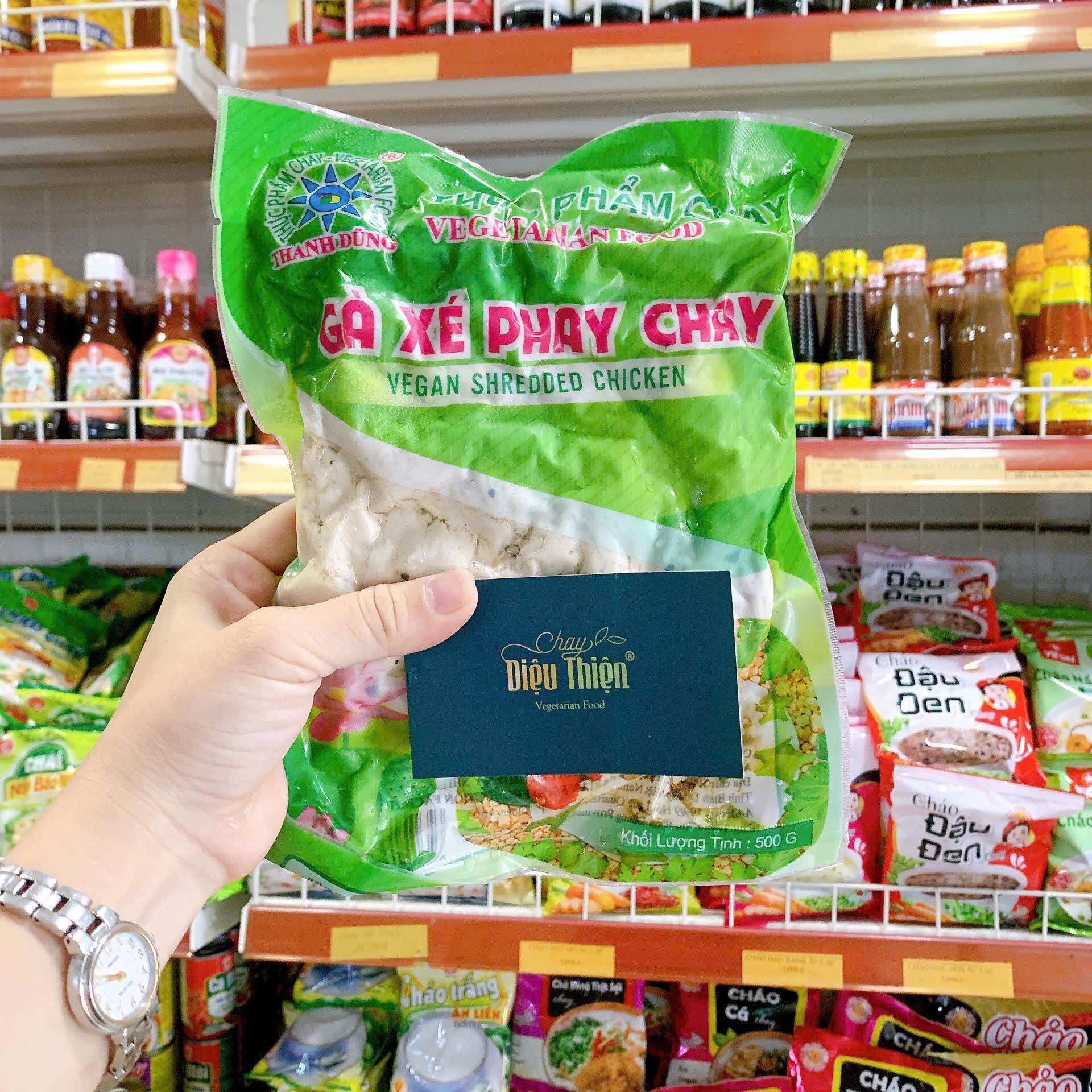 (shop có hỗ trợ đóng hàng) GÀ XÉ PHAY CHAY THANH DŨNG GÓI 500g