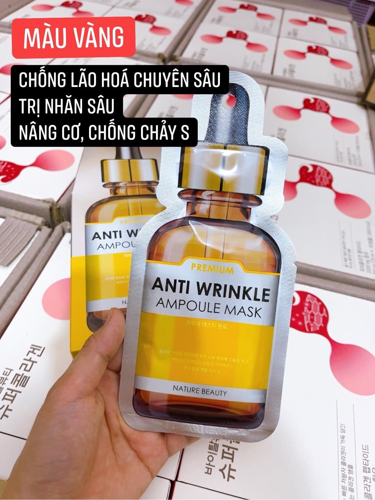 [Hcm]Mặt Nạ Tế Bào Gốc - Tinh Chất Cô Đặc Ampoule Nature Beauty (Anti) Hàn Quốc