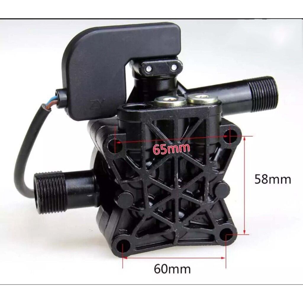 Bộ đầu bơm máy rửa xe mini có kèm rơ le điện, máy xịt rửa xe gia đình