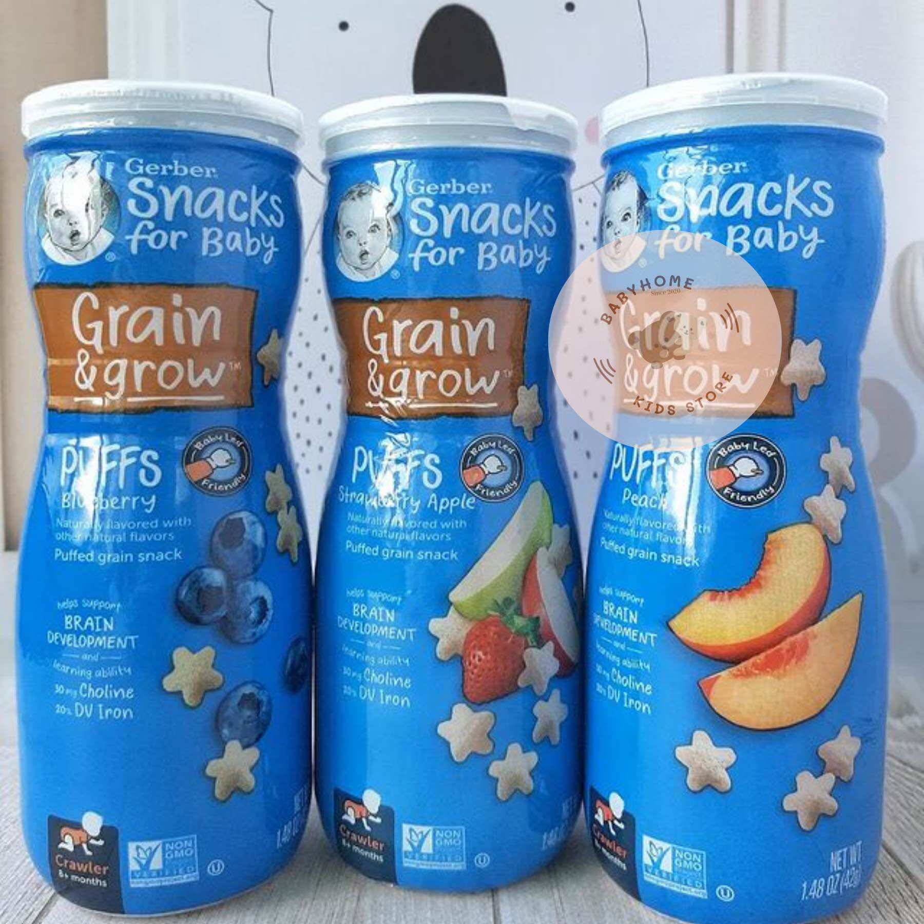 [Nội địa Mỹ] BÁNH ĂN DẶM GERBER NGÔI SAO 42gr