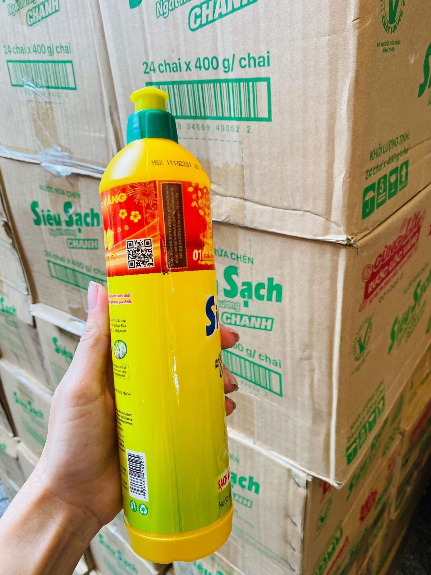 Nước rửa chén Lix siêu sạch 400gr