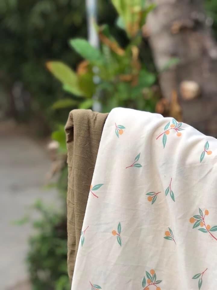 Vải Cotton may đồ cho bé