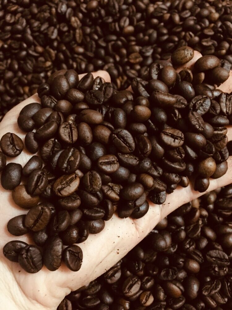 Cafe hạt nguyên chất robusta+arabica 1kg