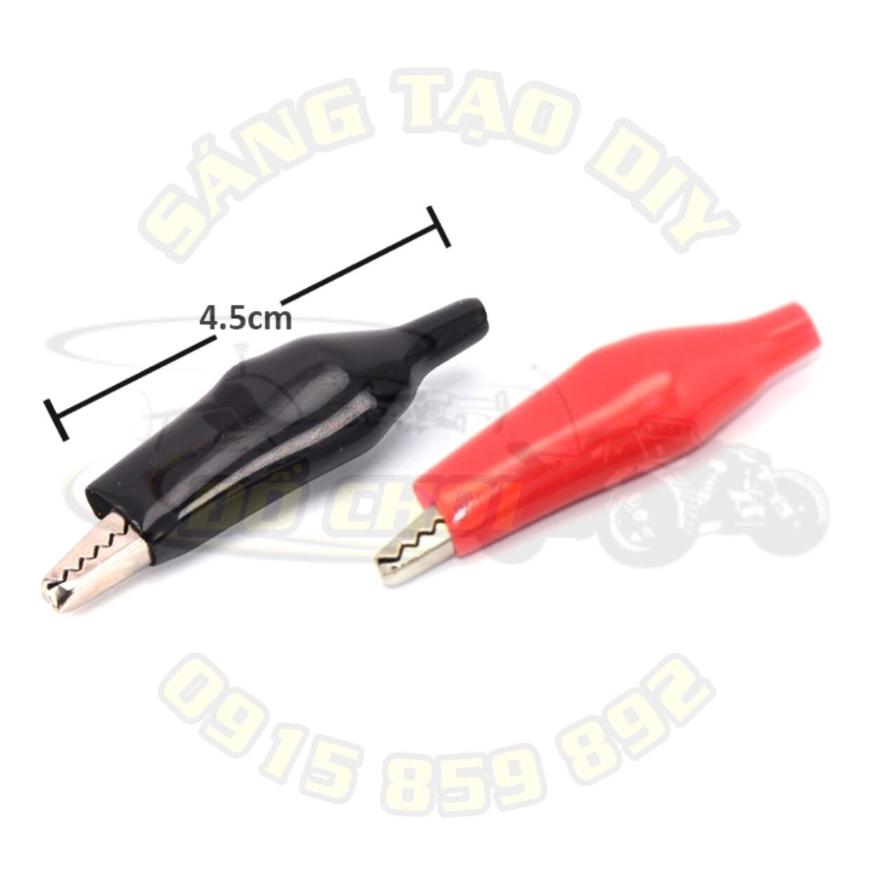 [GIÁ RẺ] 1 Cặp kẹp cá sấu vỏ silicon cách điện, nhiều kích thước 28mm - 35mm - 45mm