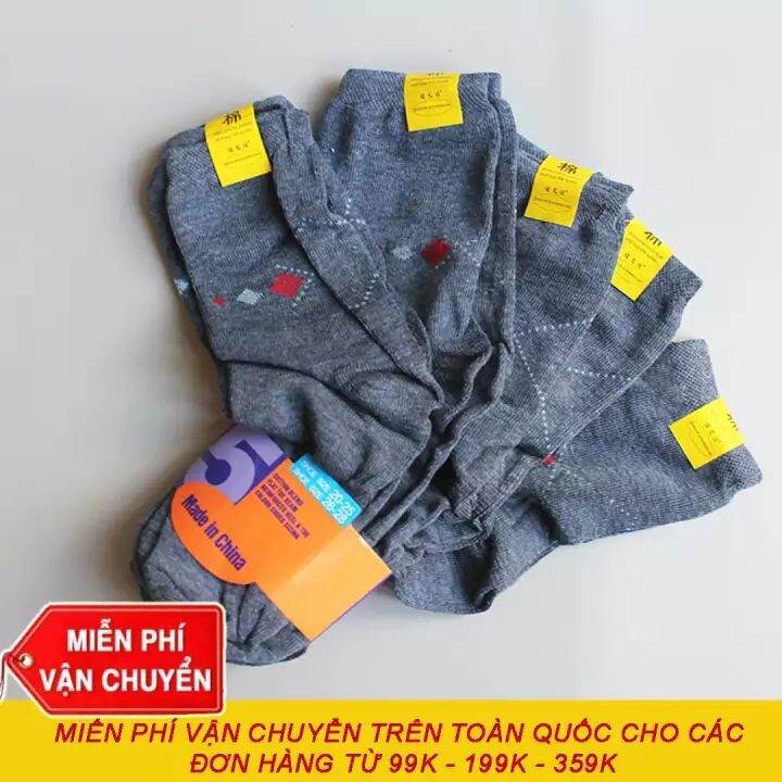 sét 10 đôi tất conton nam cao cổ