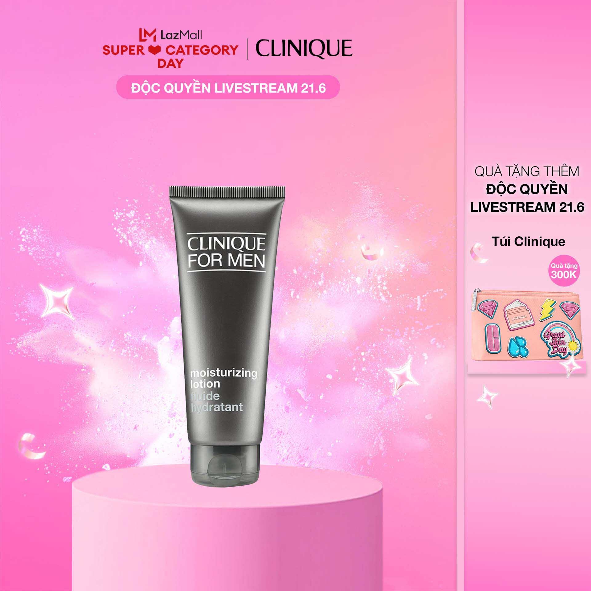 [MEGALIVE 21.6 12-22H] [VOUCHER ĐẾN 500K] Kem dưỡng dịu nhẹ và cung cấp độ ẩm suốt ngày dành cho nam Clinique For Men Moisturizing Lotion 100ml
