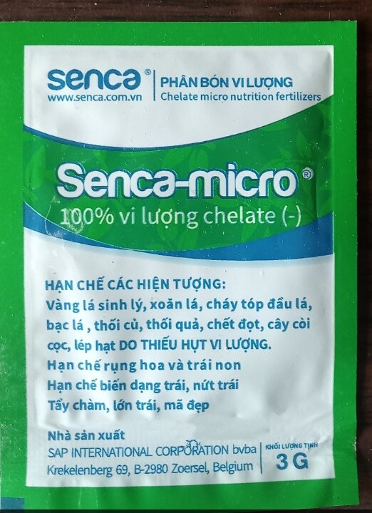 Phân bón vi lượng senca micro 3g