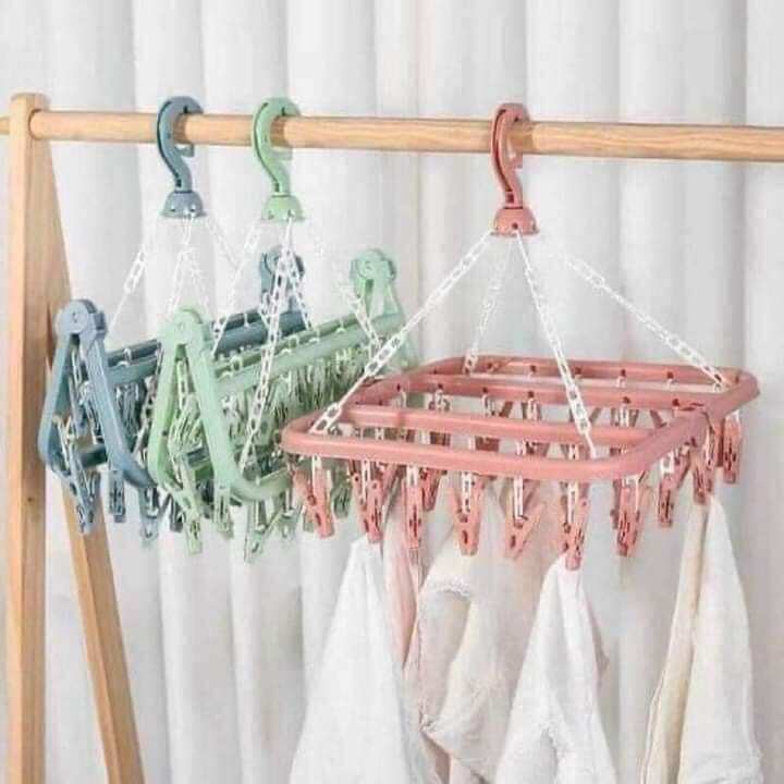 Móc phơi quần áo 32 kẹp