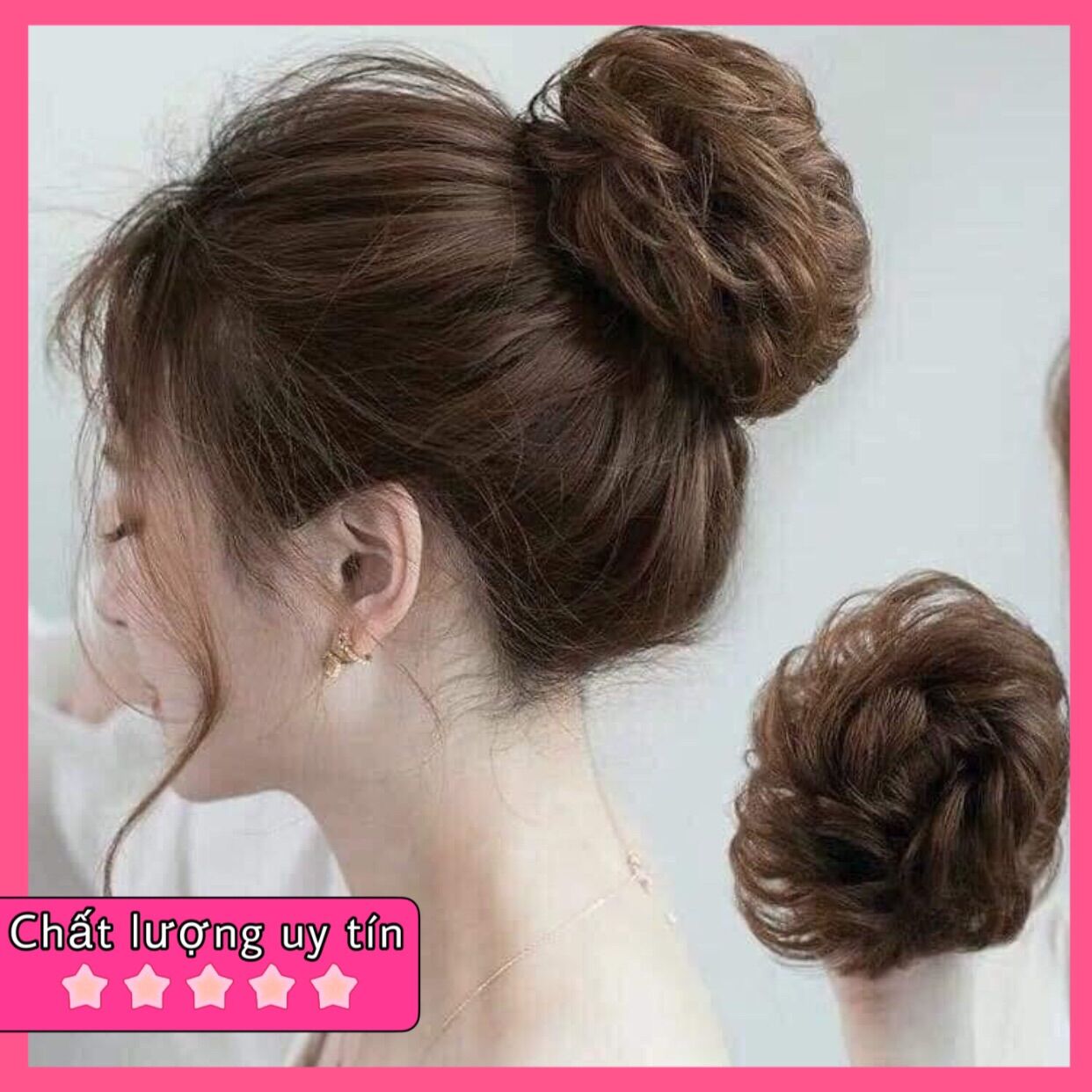 Búi tóc nữ, tóc búi rối sang chảnh cho nữ, tóc búi giả