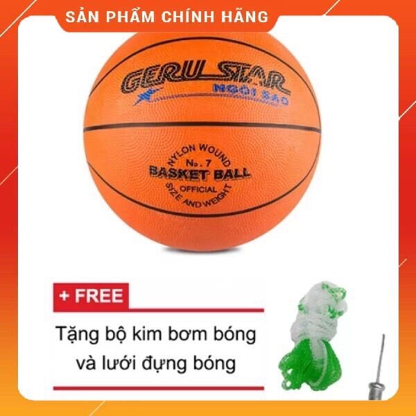 Bóng Rổ GERU STAR SIZE 3,5,6,7 Tặng Kèm Kim Bơm Và Lưới Đựng Bóng